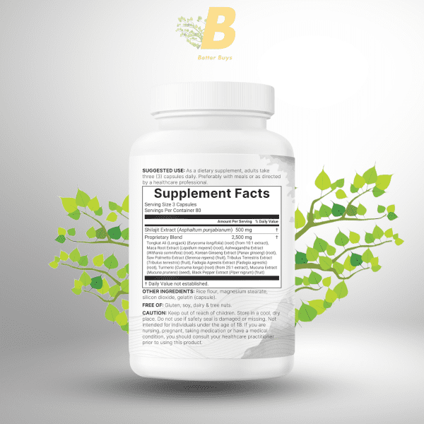 Micro Ingredients Shilajit 11-In-1 3000Mg in Bangladesh