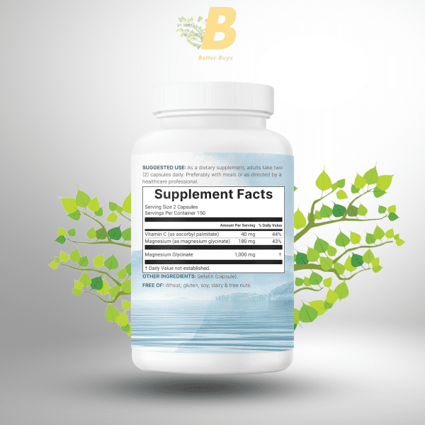 Micro Ingredients Magnesium Glycinate 1000Mg