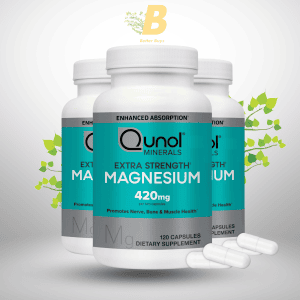 Qunol Magnesium 420mg 180 Capsules - authentic USA supplement in Bangladesh Qunol Magnesium capsules label - USA imported BD Buy Qunol Magnesium online in Bangladesh - Better Buys BD