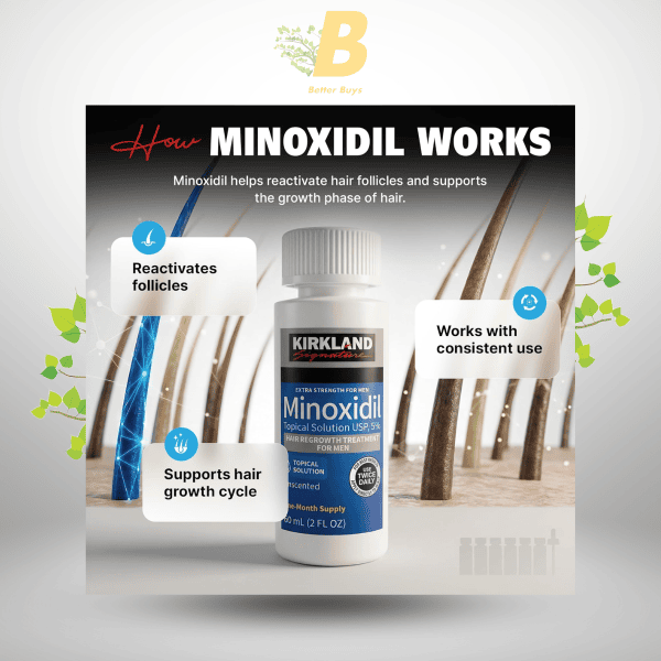 Kirkland 5% Minoxidil Men'S Hair Growth In Bangladesh