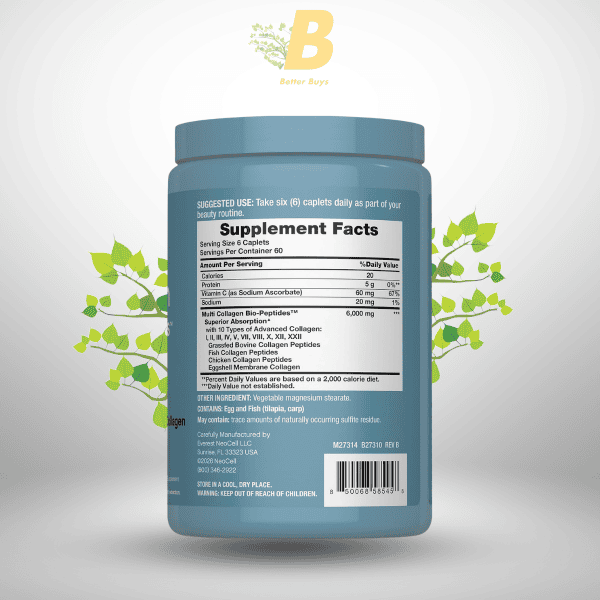 Neocell Multi Collagen Peptides Pills 360 Caplets in Bangladesh
