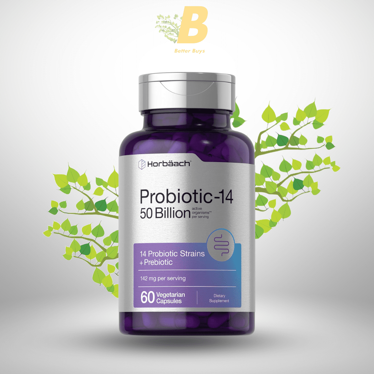 Horbaach Probiotics 50 Billion for Women and Men Active Organisms Best Digestive Support in Bangladesh Horbaach Probiotics 50 Billion