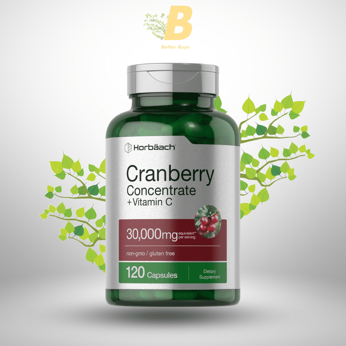 Horbäach Cranberry Concentrate Extract Pills + Vitamin C - 30,000mg in Bangladesh Horbäach Cranberry