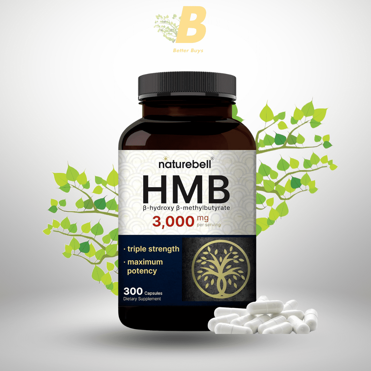 NatureBell HMB 3,000 mg For Muscle Growth & Recovery Support In Bangladesh NatureBell HMB