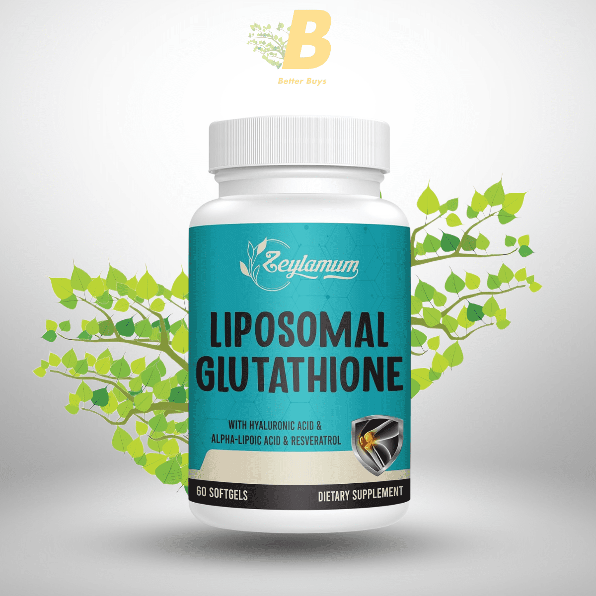 232 Zeylamum Liposomal Glutathione - 2,400mg - 60 Softgels - Image 1