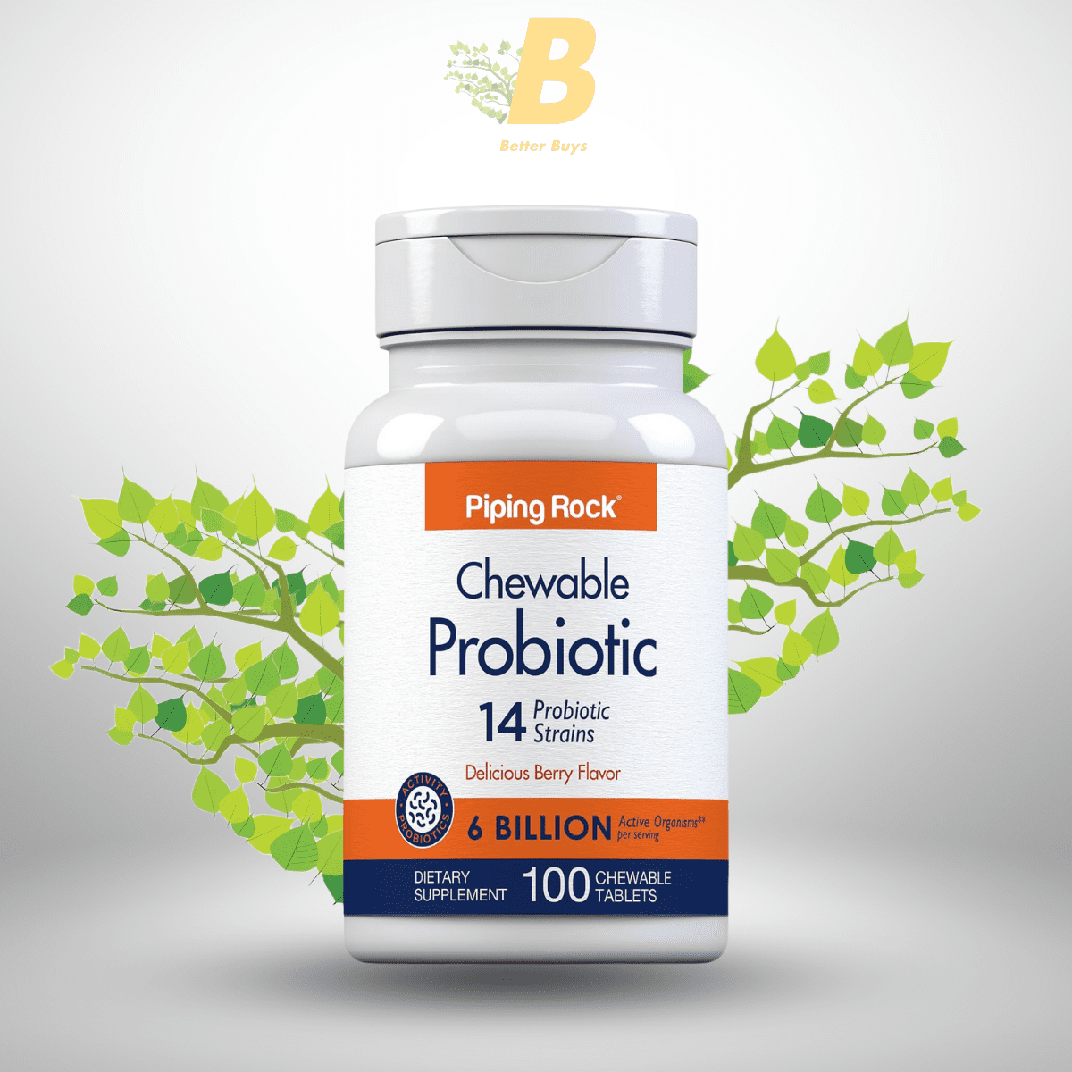 455 Piping Rock Probiotic Tablets for Women and Men 6 Billion CFU in Bangladesh