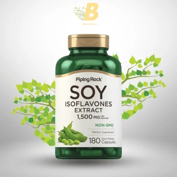 Piping Rock Soy Isoflavones | 1500 mg | 180 Capsules