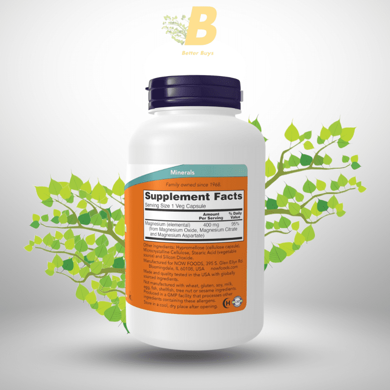 Now Magnesium Caps 400Mg in Bangladesh